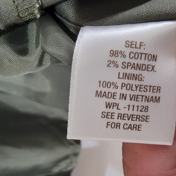 Roz & Ali Green Jacket Blazer Open Front Zipper pockets Size 3X - Picture 7 of 13